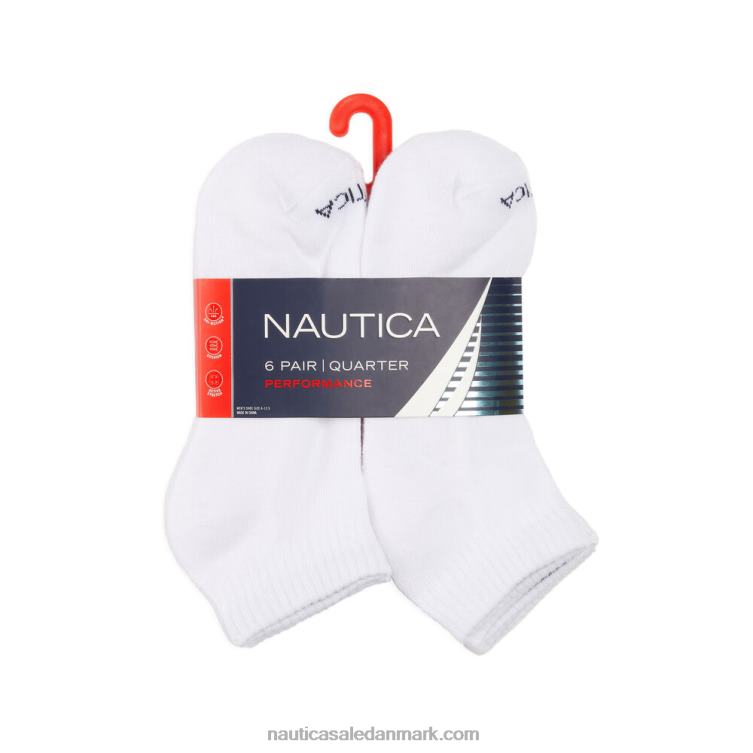 atletic core quarter sokker 6-pack due Nautica PZ4T78 Mænd