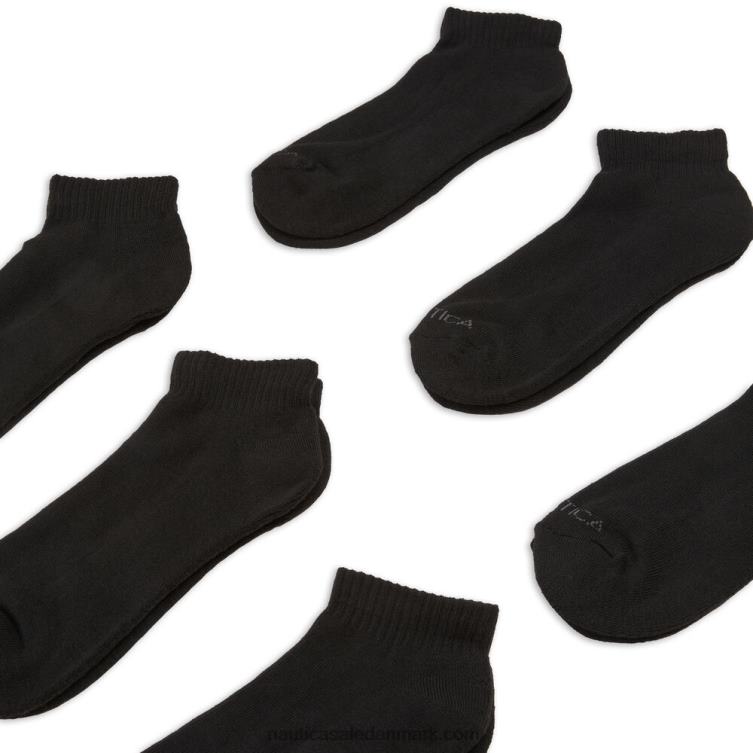 atletic core quarter sokker 6-pack sort Nautica PZ4T110 Mænd