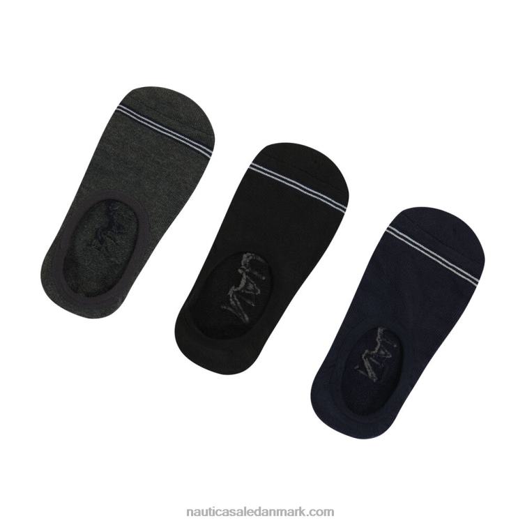 skoforingsstrømper 3-pak multi Nautica PZ4T73 Mænd