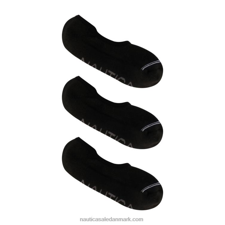 skoforingsstrømper 3-pak sort Nautica PZ4T157 Mænd