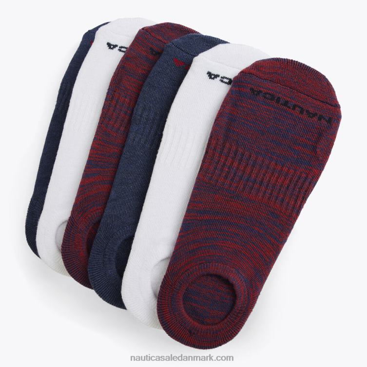 stretch liner strømper 6-pak sort onyx Nautica PZ4T116 Mænd