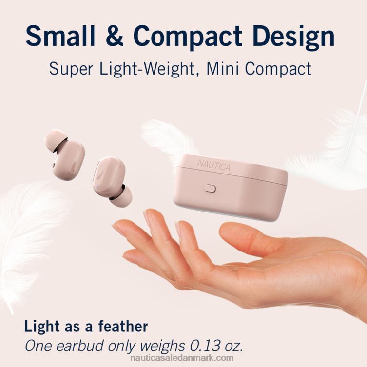 t3000 ægte trådløse øretelefoner med opladningsetui arbejdstrøje blå Nautica PZ4T928 Mænd