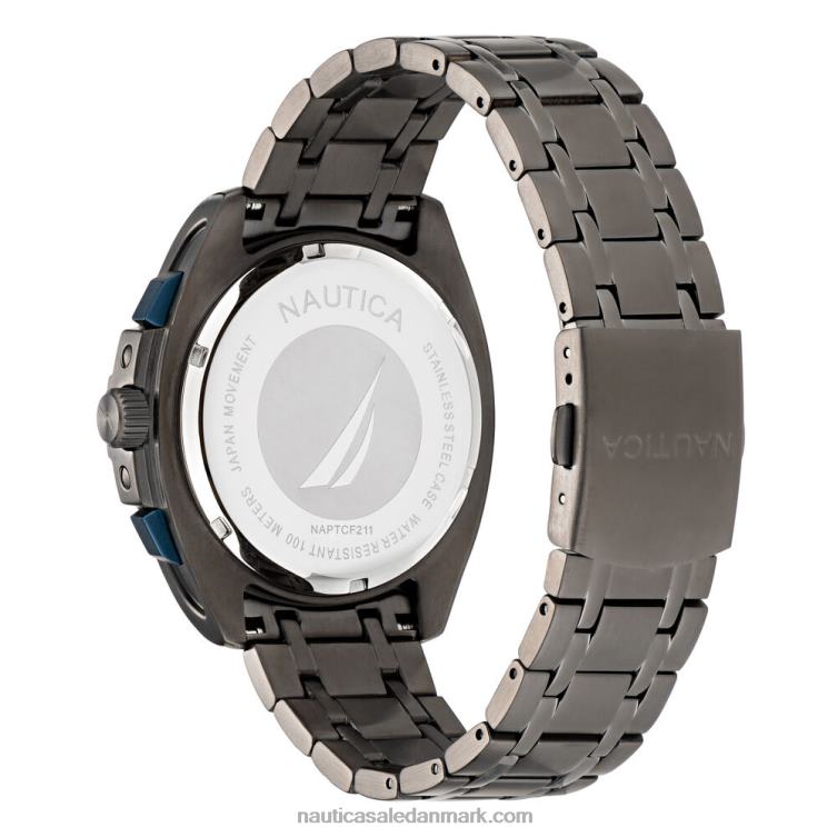 kronografur i tindåse i rustfrit stål multi Nautica PZ4T89 Mænd