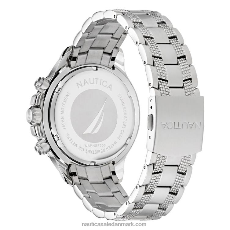 nst rustfrit stål og silikone urbokssæt multi Nautica PZ4T269 Mænd