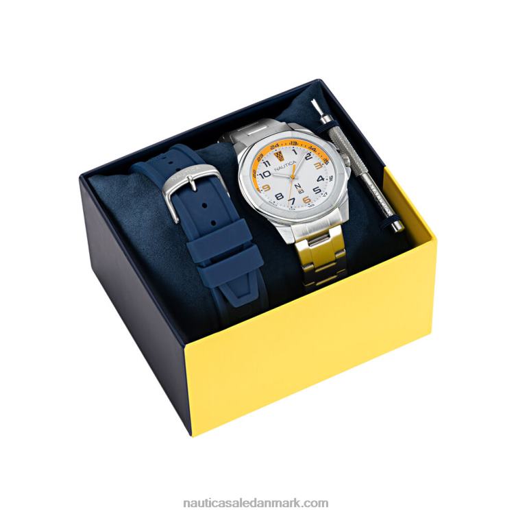 urbokssæt i rustfrit stål og silikone multi Nautica PZ4T305 Mænd