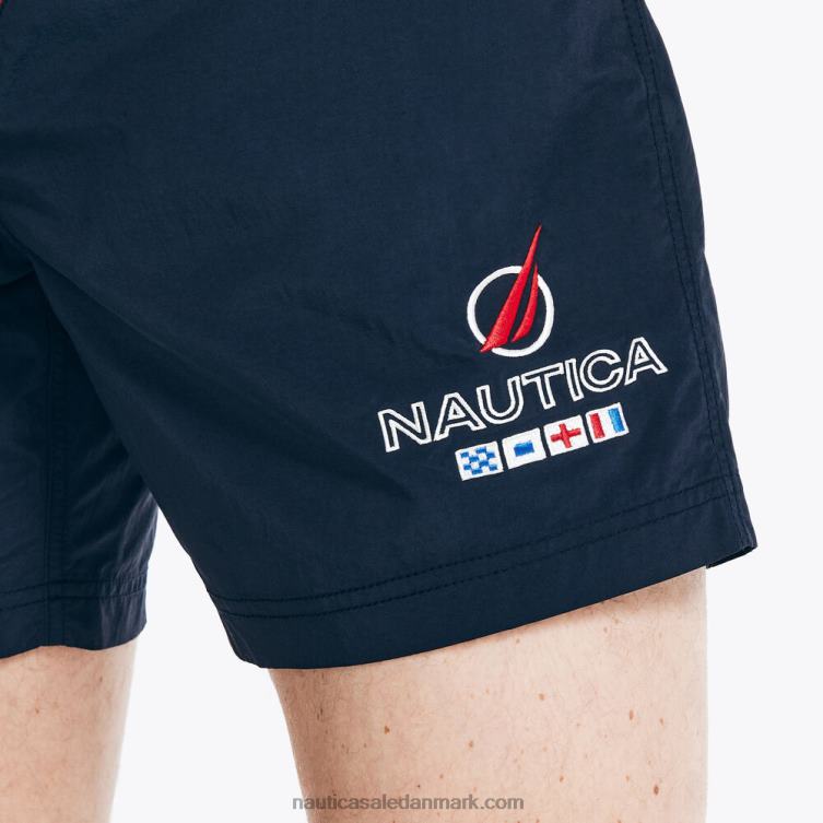 6\" arvestribet hurtigtørrende svømmetur flåde Nautica PZ4T138 Mænd