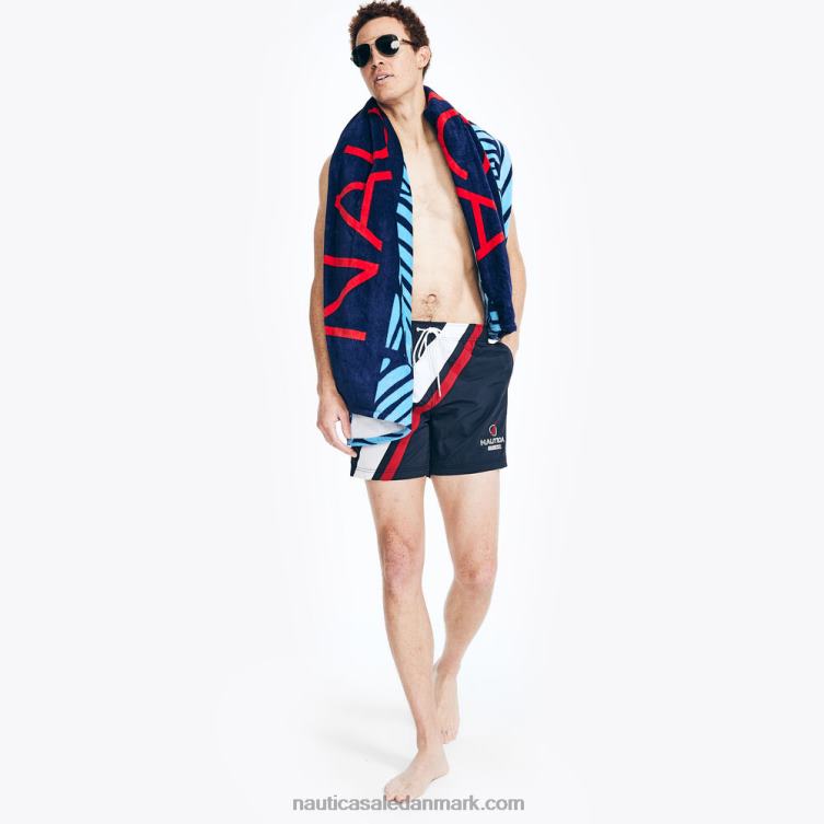 6\" arvestribet hurtigtørrende svømmetur flåde Nautica PZ4T138 Mænd