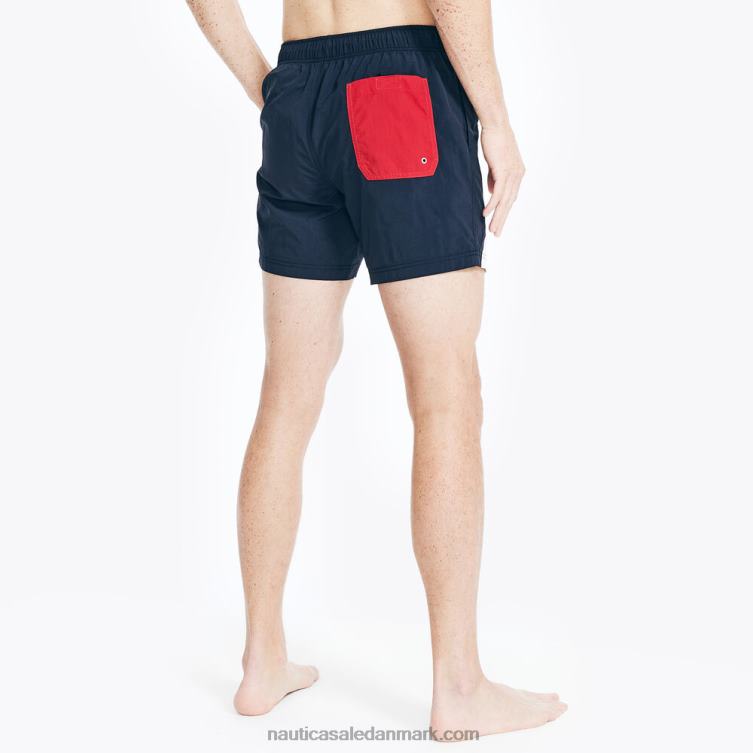 6\" arvestribet hurtigtørrende svømmetur flåde Nautica PZ4T138 Mænd