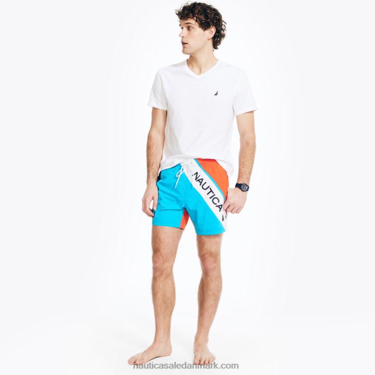 6\" colorblock hurtigtørrende svømmetur hawaiiske hav Nautica PZ4T618 Mænd