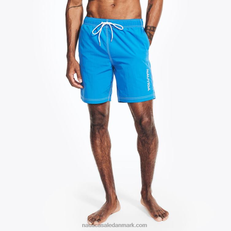 8" hurtigtørrende svømmetur ægte flåde Nautica PZ4T4 Mænd