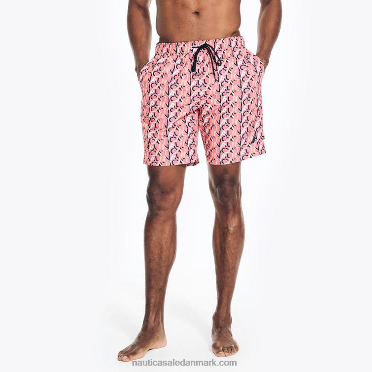 bæredygtigt udformet 8" logo hurtigtørrende svømmetur tebær Nautica PZ4T444 Mænd