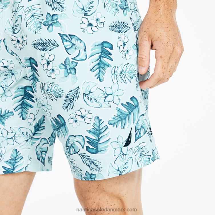 bæredygtigt udformet 8\" svømmetur med tropisk print south beach aqua Nautica PZ4T176 Mænd