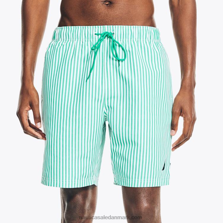 bæredygtigt udformet 8" trykt hurtigtørrende svømmetur mørk dild Nautica PZ4T462 Mænd