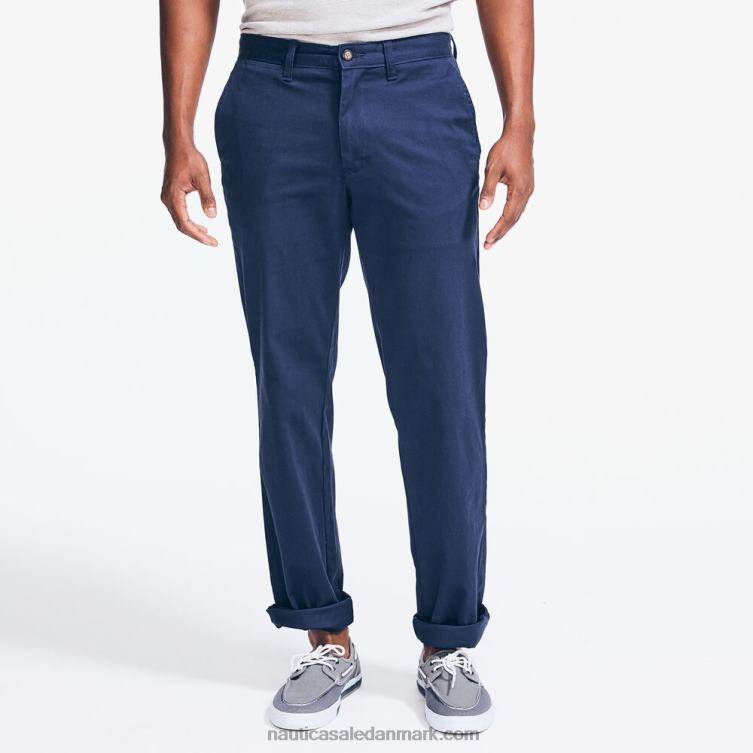 klassisk pasform, rynkefri dækbukse peacoat Nautica PZ4T14 Mænd