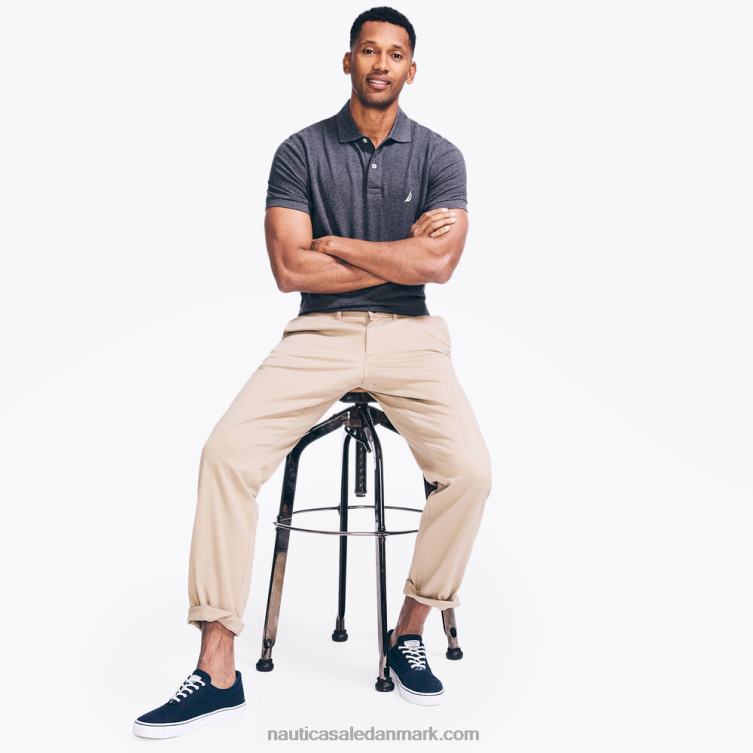 klassisk pasform twill bukser ægte kaki Nautica PZ4T33 Mænd