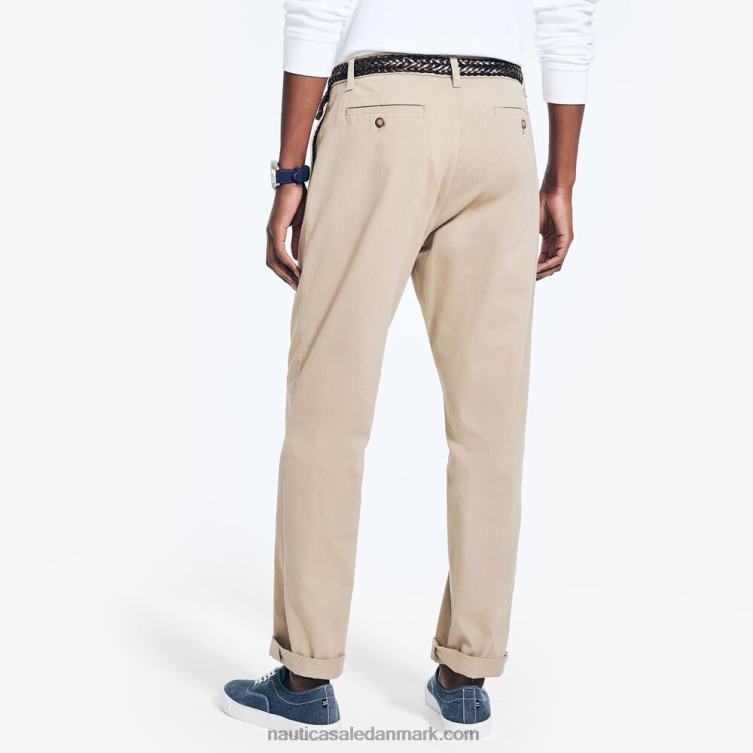 plisserede bukser i klassisk pasform ægte kaki Nautica PZ4T34 Mænd