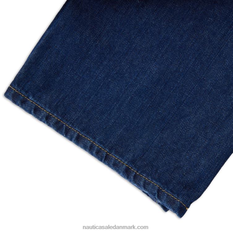 stor og høj denim med lige pasform synke blå denim vask Nautica PZ4T656 Mænd