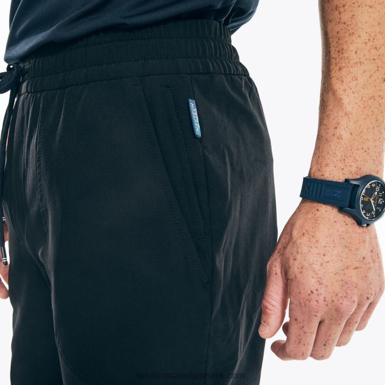 store og høje navtech bæredygtige præstationsbukser ægte sort Nautica PZ4T531 Mænd