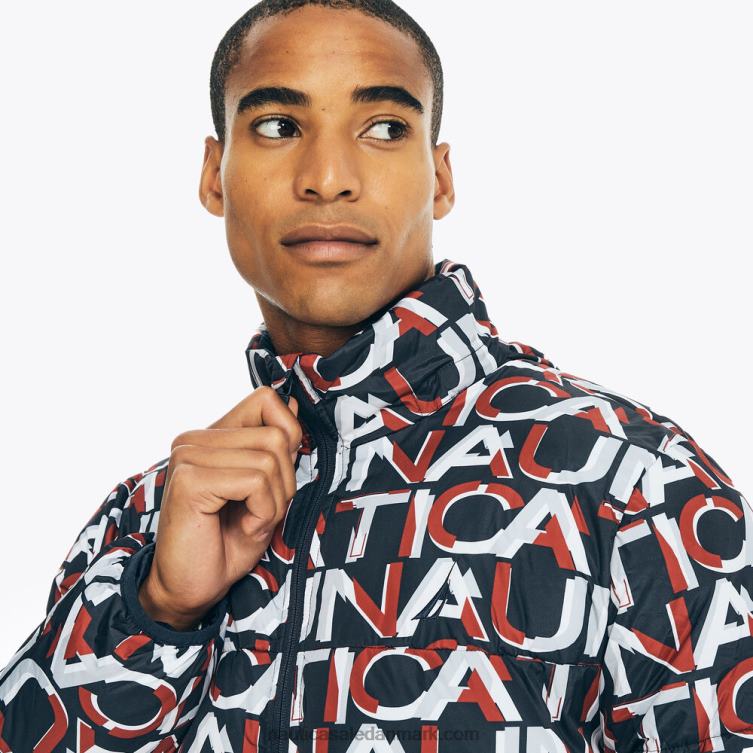 bæredygtigt udformet temperafære bomberjakke flåde Nautica PZ4T315 Mænd