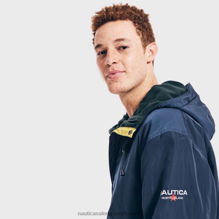 bæredygtigt udformet vendbar anorakjakke flåde Nautica PZ4T547 Mænd