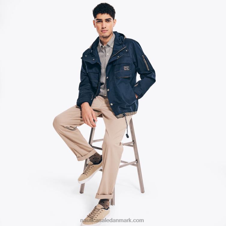 brugsjakke med hætte flåde Nautica PZ4T550 Mænd