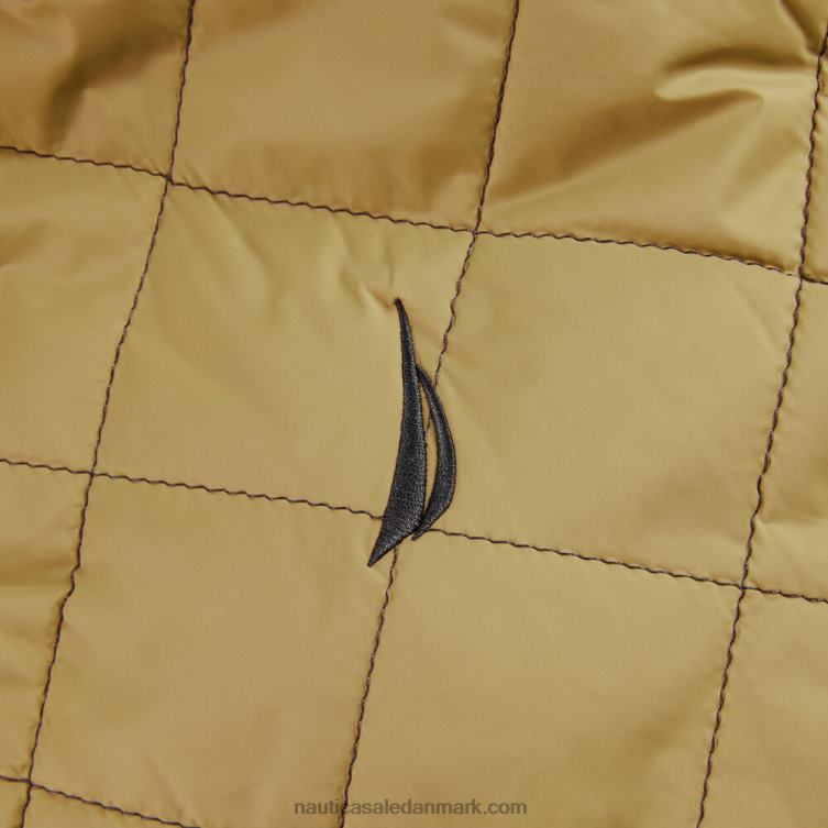 stor og høj, bæredygtigt udformet tempereret quiltet skjortejakke bimini grøn Nautica PZ4T561 Mænd