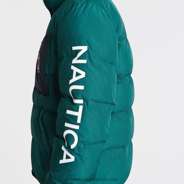 stor og høj pufferjakke med tempasfære oliven Nautica PZ4T641 Mænd