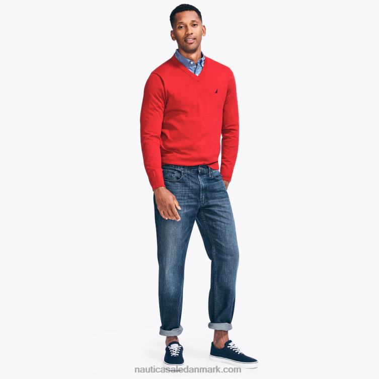 denim med afslappet pasform smokey indigo vask Nautica PZ4T577 Mænd