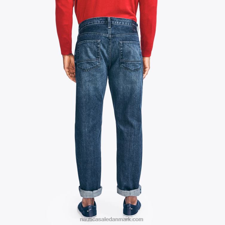 denim med afslappet pasform smokey indigo vask Nautica PZ4T577 Mænd