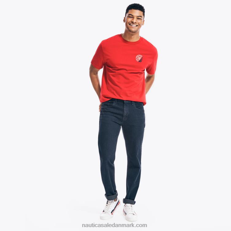 lige pasform denim flåde Nautica PZ4T22 Mænd
