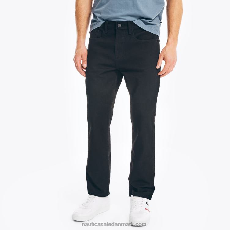 lige pasform denim sort blæk vask Nautica PZ4T29 Mænd