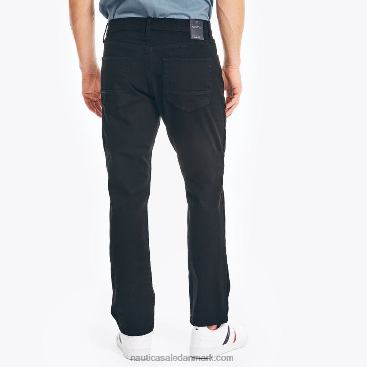 lige pasform denim sort blæk vask Nautica PZ4T29 Mænd