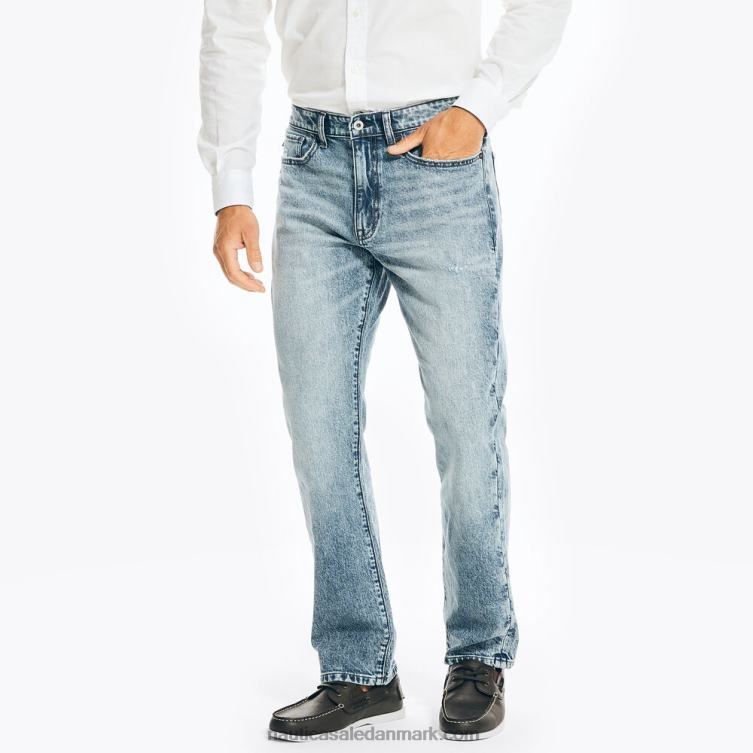 vintage straight stretch denim riviera blå Nautica PZ4T718 Mænd
