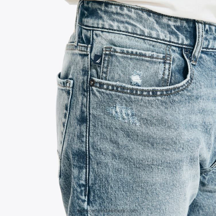 vintage straight stretch denim riviera blå Nautica PZ4T718 Mænd