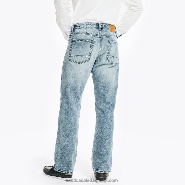 vintage straight stretch denim riviera blå Nautica PZ4T718 Mænd