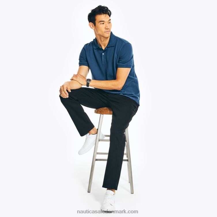 vintage straight stretch denim sort blæk vask Nautica PZ4T708 Mænd