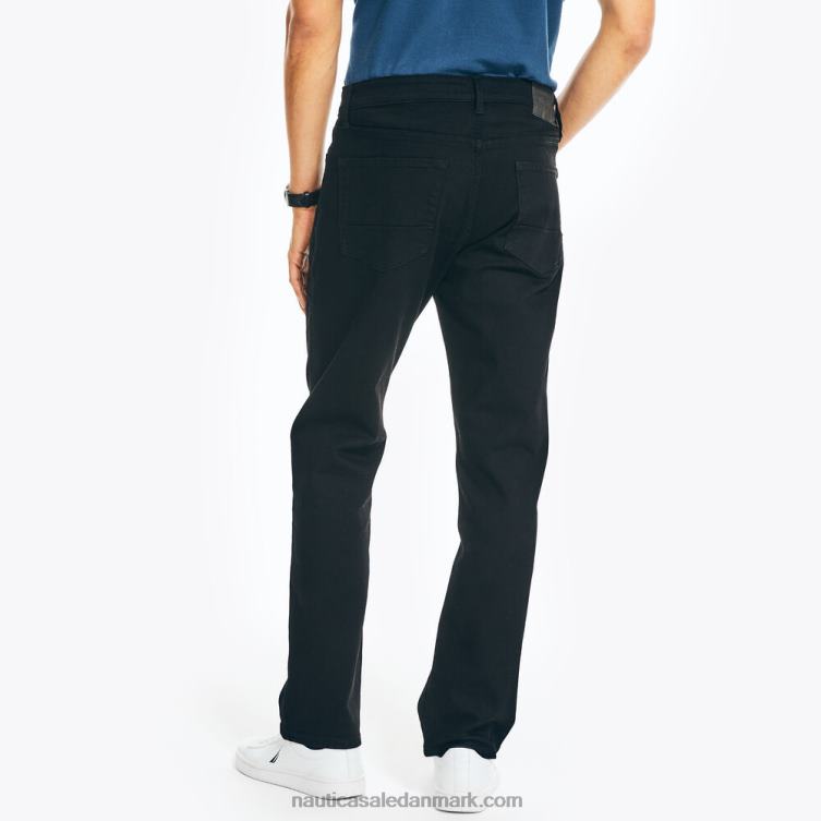 vintage straight stretch denim sort blæk vask Nautica PZ4T708 Mænd