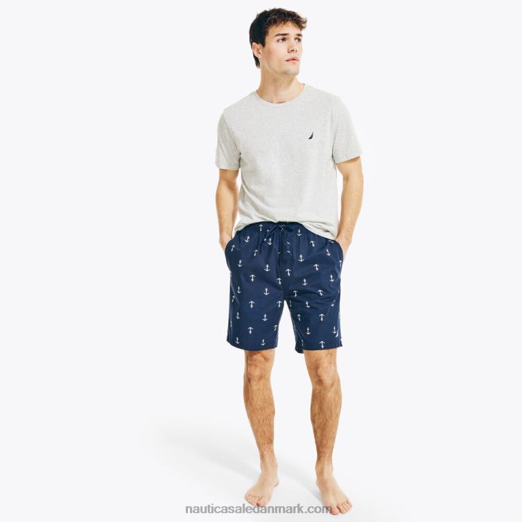 anker print sleep short peacoat Nautica PZ4T552 Mænd