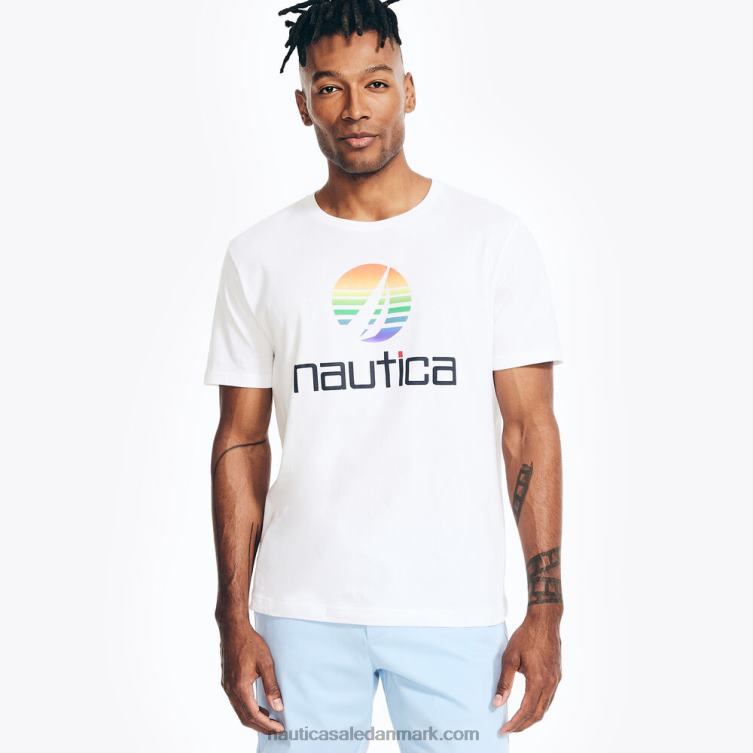 pride grafisk søvn t-shirt lyse hvid Nautica PZ4T84 Mænd