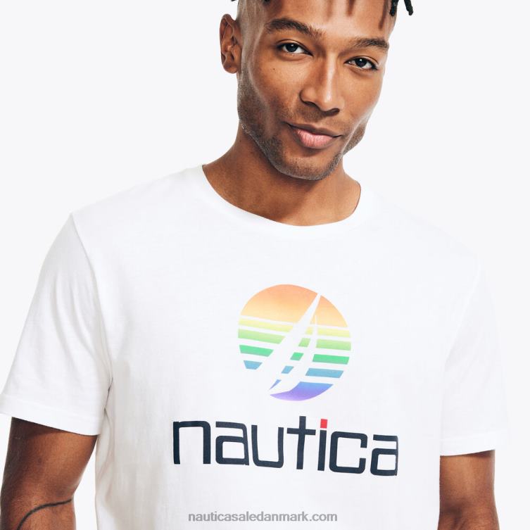 pride grafisk søvn t-shirt lyse hvid Nautica PZ4T84 Mænd