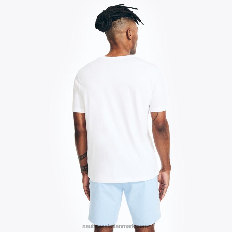 pride grafisk søvn t-shirt lyse hvid Nautica PZ4T84 Mænd