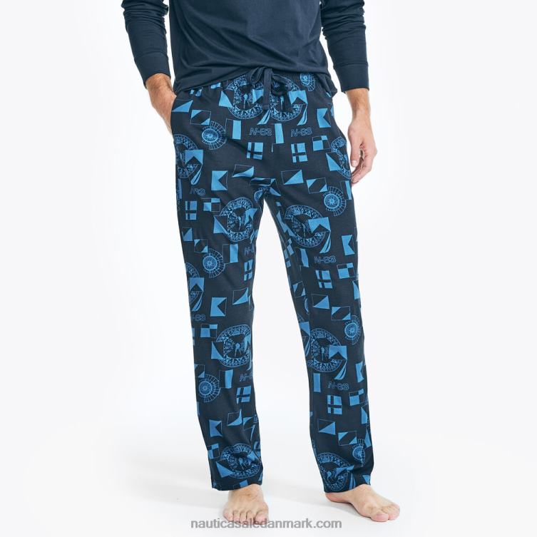 pyjamasbuksesæt med tryk flåde Nautica PZ4T581 Mænd