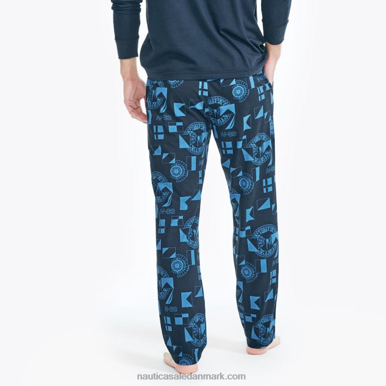 pyjamasbuksesæt med tryk flåde Nautica PZ4T581 Mænd