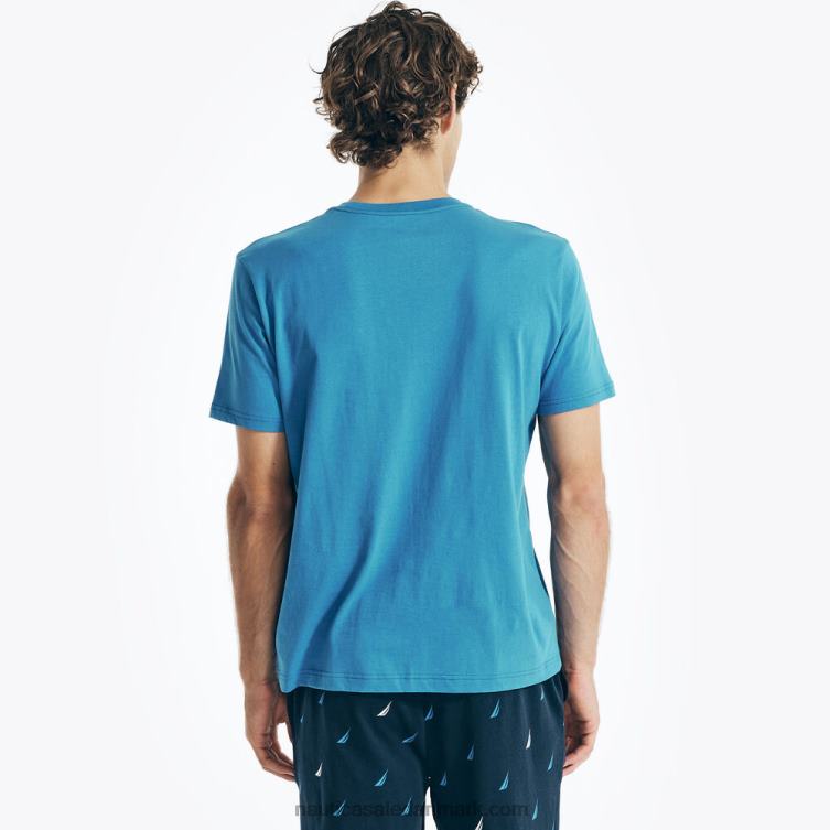 sejler division grafisk søvn t-shirt ægte flåde Nautica PZ4T53 Mænd