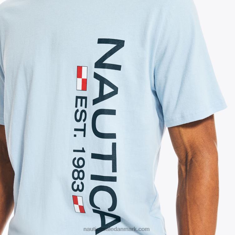 sove t-shirt med logo let tidevandsvask Nautica PZ4T557 Mænd