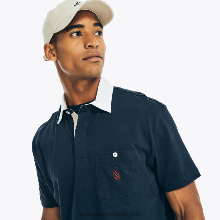 afslappet pasform logolomme polo flåde Nautica PZ4T445 Mænd