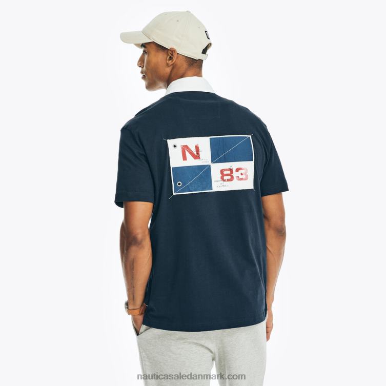afslappet pasform logolomme polo flåde Nautica PZ4T445 Mænd