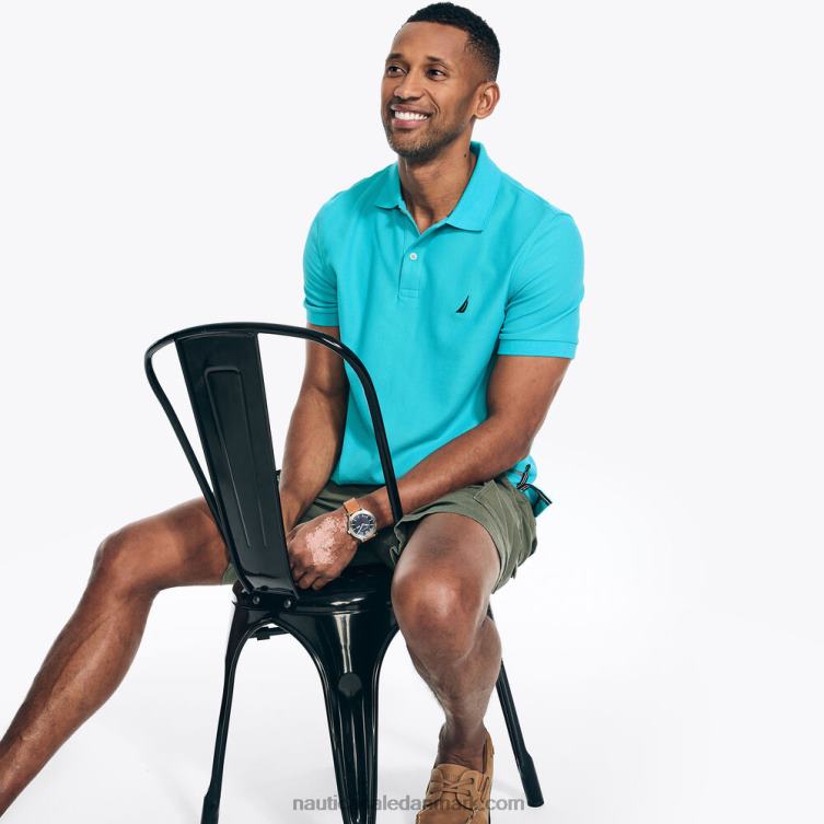 bæredygtigt udformet klassisk pasform polo stjerne safir Nautica PZ4T32 Mænd