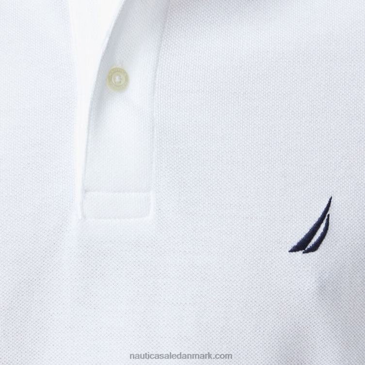 klassisk pasform dækpolo lyse hvid Nautica PZ4T6 Mænd
