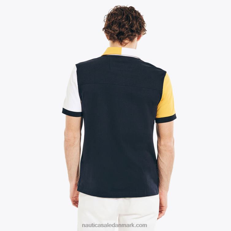 klassisk pasform rugby poloshirt flåde Nautica PZ4T375 Mænd